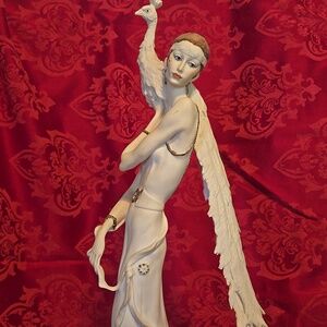 Elegant Red Home Art Sculpture